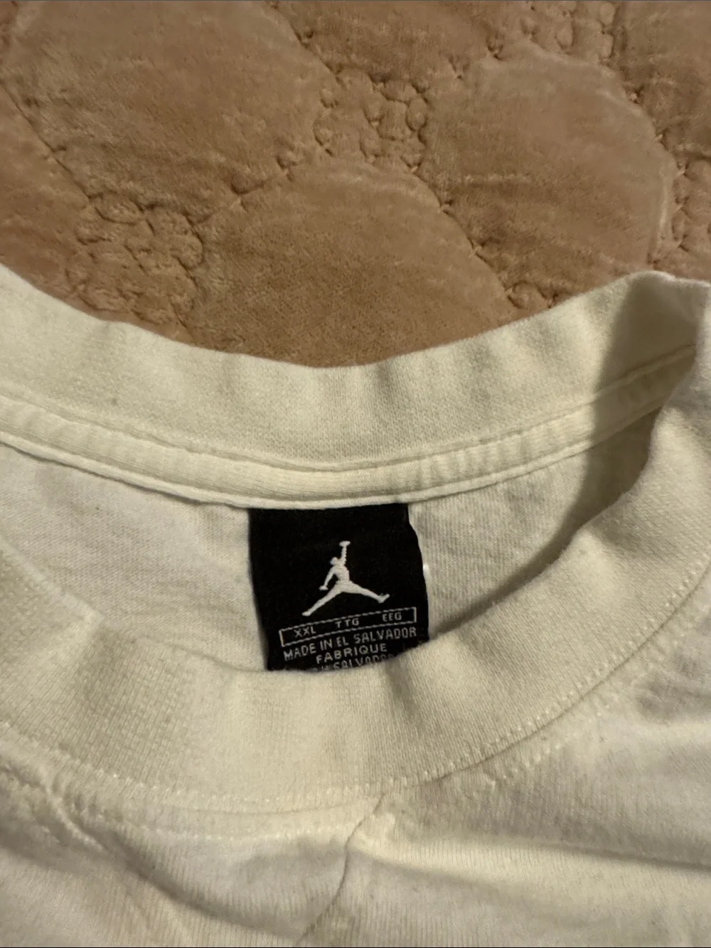 Jordan White sleeveless Tee with Gray 23 and Navy Jumpman